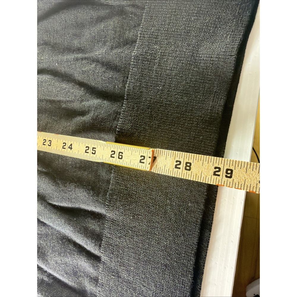 Brooks Brothers Sweater Mens Xl Extra Fine Merino Wool Solid Black Crewneck - Picture 5 of 7